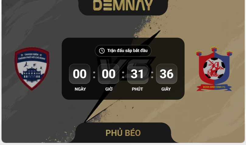 Ho Chi Minh II vs Bình Định - Trực tiếp